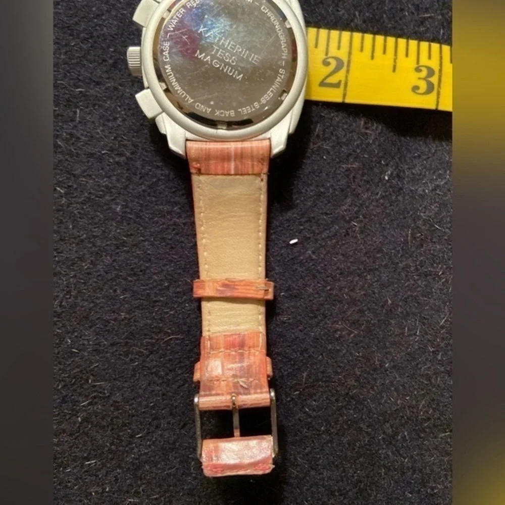 Katherine Tess watch,‎ large,pink band